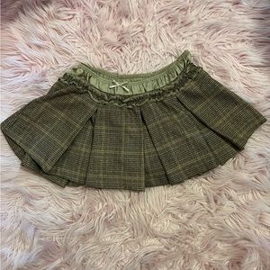 jaded london pleated mini skort set y2k